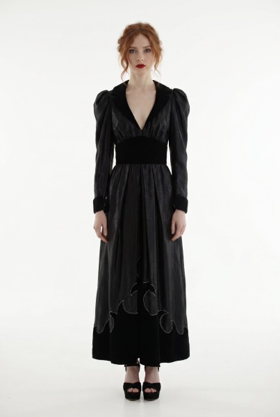 Looking for a colourful structured wedding dress that still feels bridal