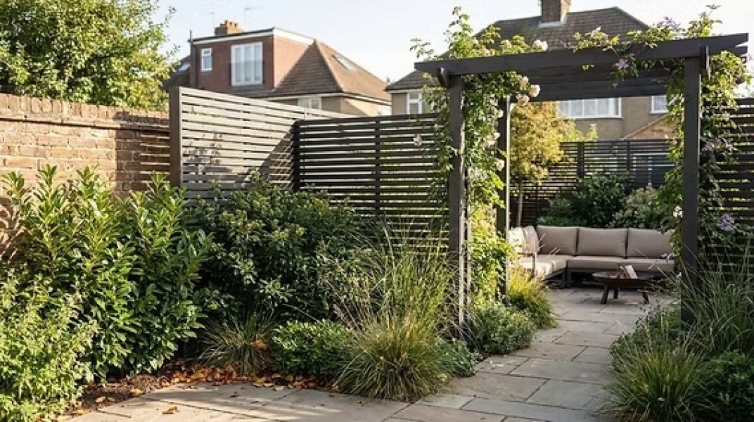 Adding trellis to stop neighbour intrusion