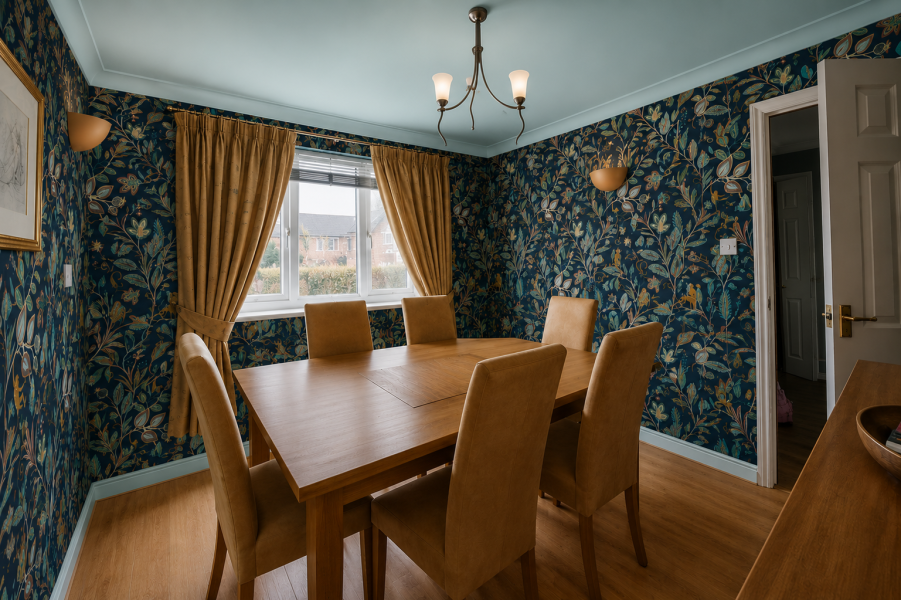 Dining room wallpaper
