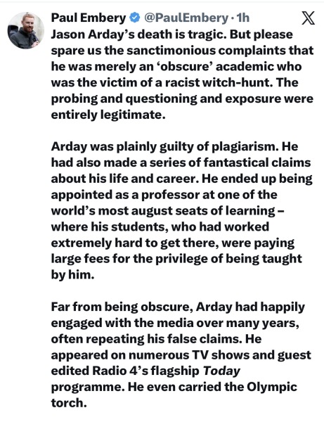 Jason Arday dead