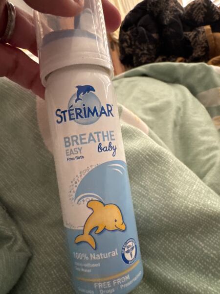 Newborn and dad has a cold