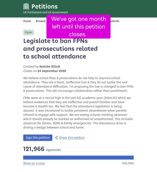 Do you agree with school absence fines?