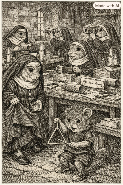 The Bluestocking Women's Pub, in which we wait excitedly for the next instalment of Gosie's adventures. Gosie, Glass and the Gerbils' Dilemma.