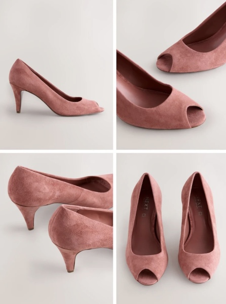 What colour shoes would work best with a cornflower blue dress?