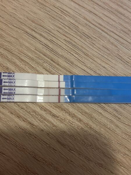 Some advice please on faint lines on pregnancy test.