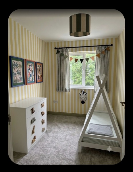 Which design would you choose for a one-year-old's room?