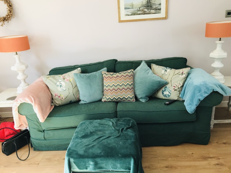 Forest green sofa regret