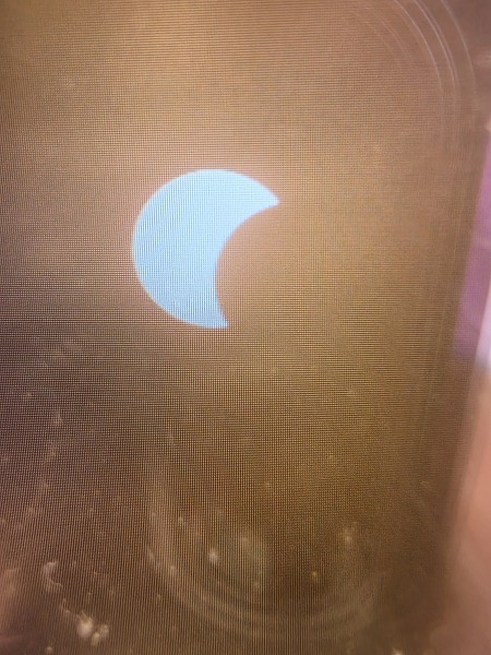 Solar eclipse this evening.