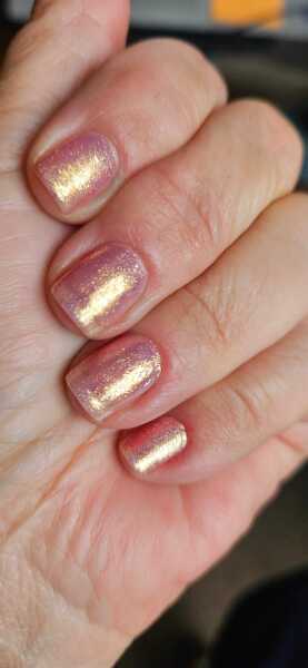 Pinky-gold shimmery nail varnish...the Holy Grail?