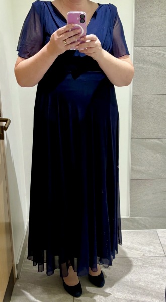 Where to find an affordable full-length evening dress for a military event