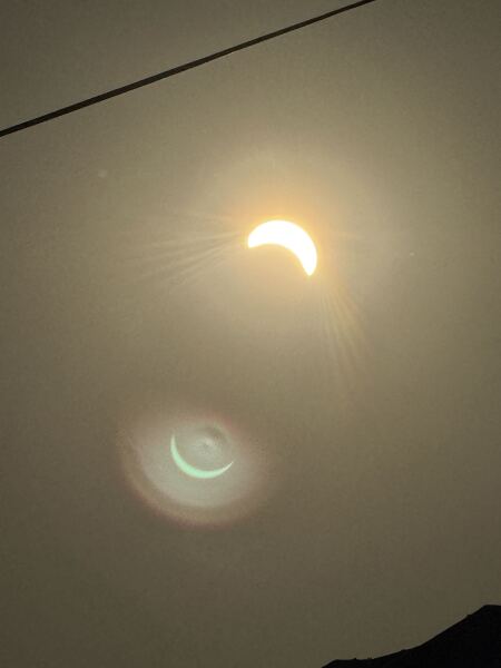 Eclipse- is it safe to watch through your phone on selfie mode?