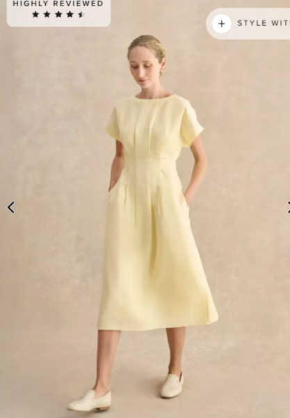 How can I accessorise this dress for a formal office?