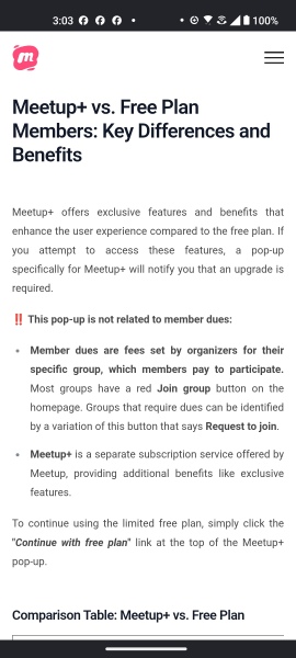 Has anyone had success with Meet Ups?