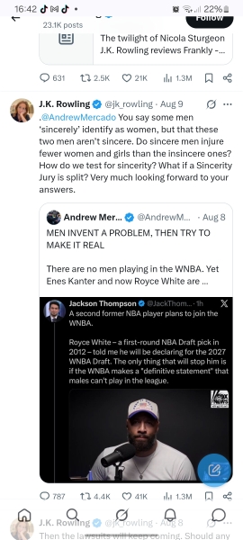 Why do some people view JK Rowling as transphobic?