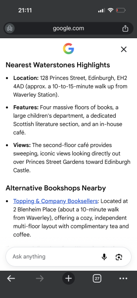 WH Smiths Edinburgh Waverley
