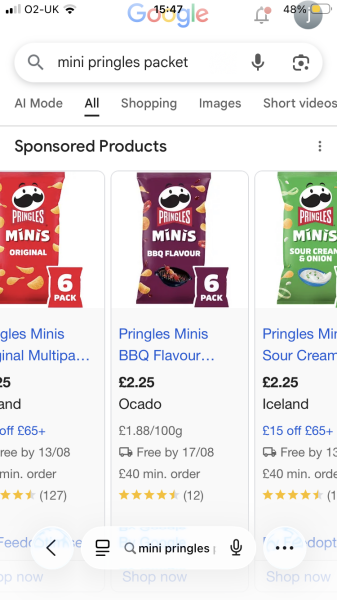 Would I be unreasonable to eat the pringles?