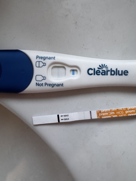 Stopped progesterone and now +ve