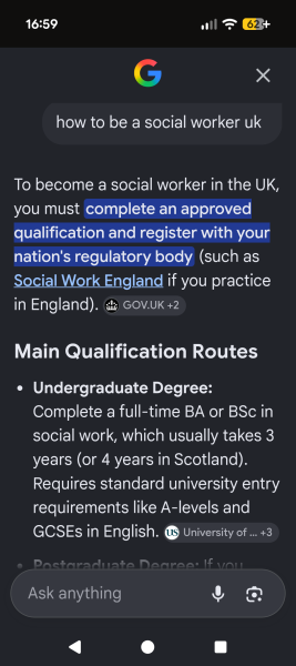 Should universities give clearer information on degree career routes and prospects?