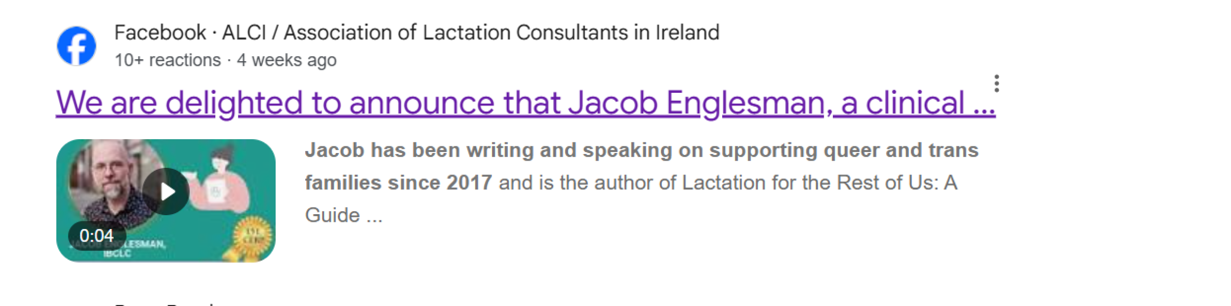 Lactation support conference in Ireland - the quiet part out loud