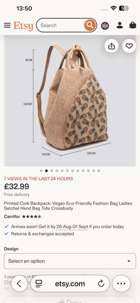 Holiday day bag