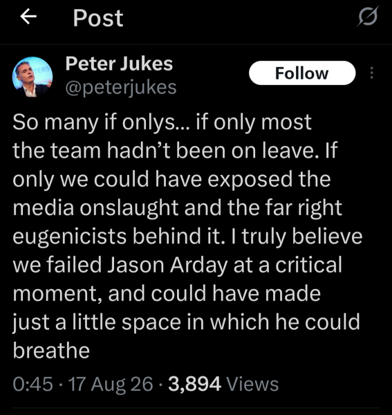 To compare and contrast coverage and outcome of the Jason Arday scandal with that of Cambridge plagiarist William O'Reilly