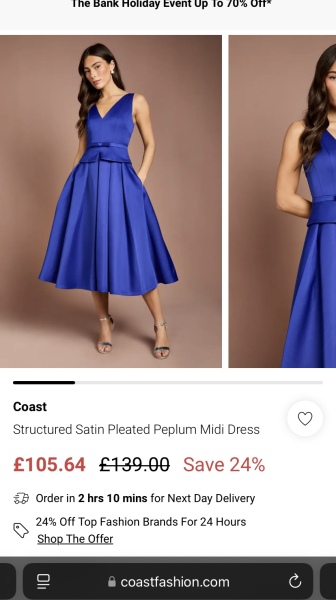 Looking for a colourful structured wedding dress that still feels bridal