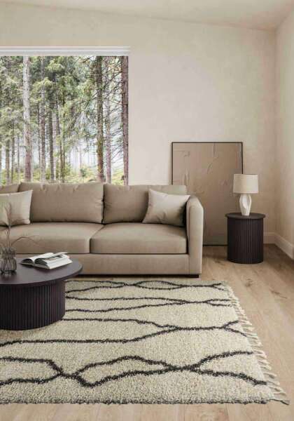 I’m looking for a light and a rug that make an impact and what’s in the shops is boring