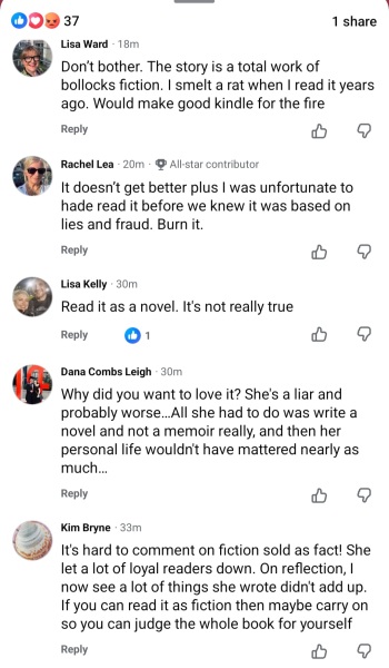 Thread 27 : To feel disappointed - and disgusted and vindicated now too - after reading this in The Observer about the author and her husband from The Salt Path book and film?
