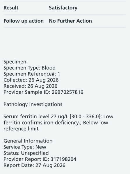 Low iron after having children and being told to stop tablets - help!