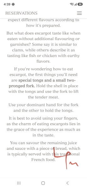 Table Manners