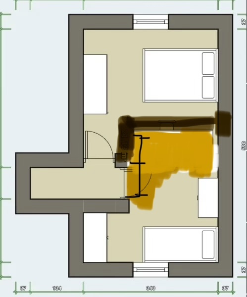 Splitting one bedroom into two? Floorplan help.