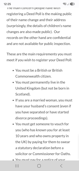 Deed poll agency