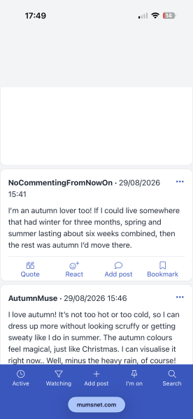 Anyone dreading the horrible autumn and winter? Depressing, dark, dull, dank? Join me here!