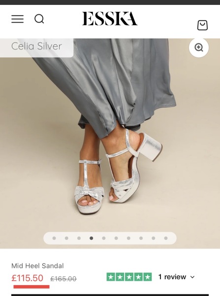 What colour shoes would suit this dress for a wedding?
