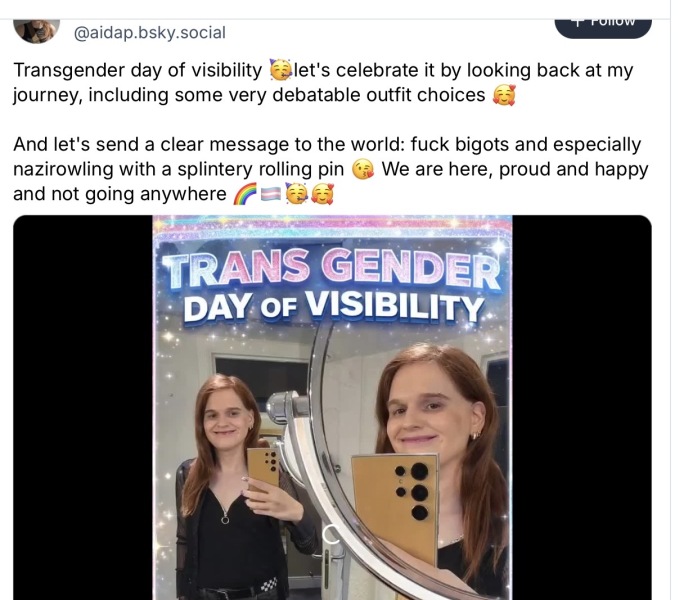 Different instinctive reactions to men and trans women in public