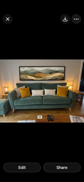 Forest green sofa regret