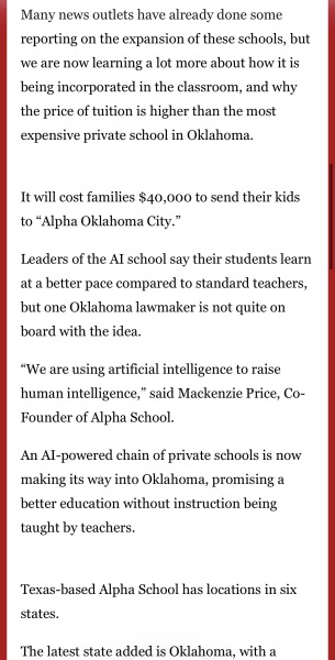 A.I. Private schools. The future of elite education? Now Open.