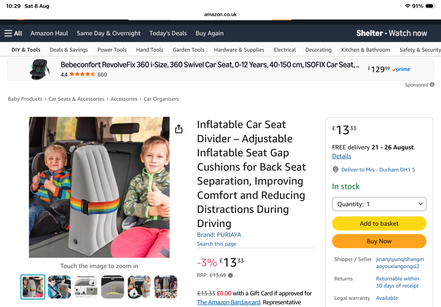 To get so stressed about my kids’ car behaviour