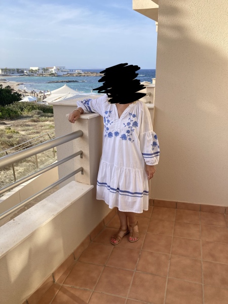Jane Macdonald dress on Greek Cruise