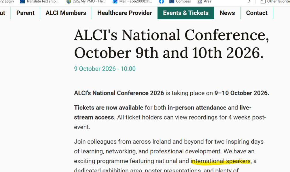 Lactation support conference in Ireland - the quiet part out loud