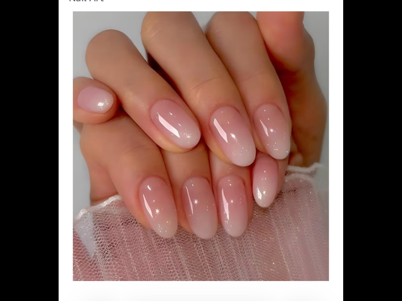 What nail varnish suits a dusty pink dress for a wedding?
