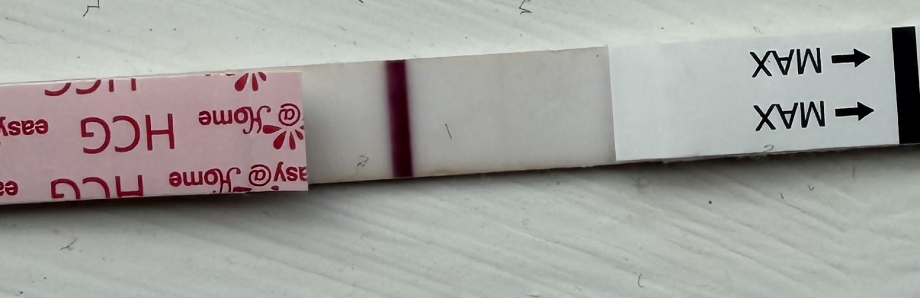Late period on day 36 and unsure about possible evap line