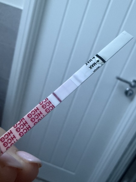 Is this a faint line after our recent baby loss?