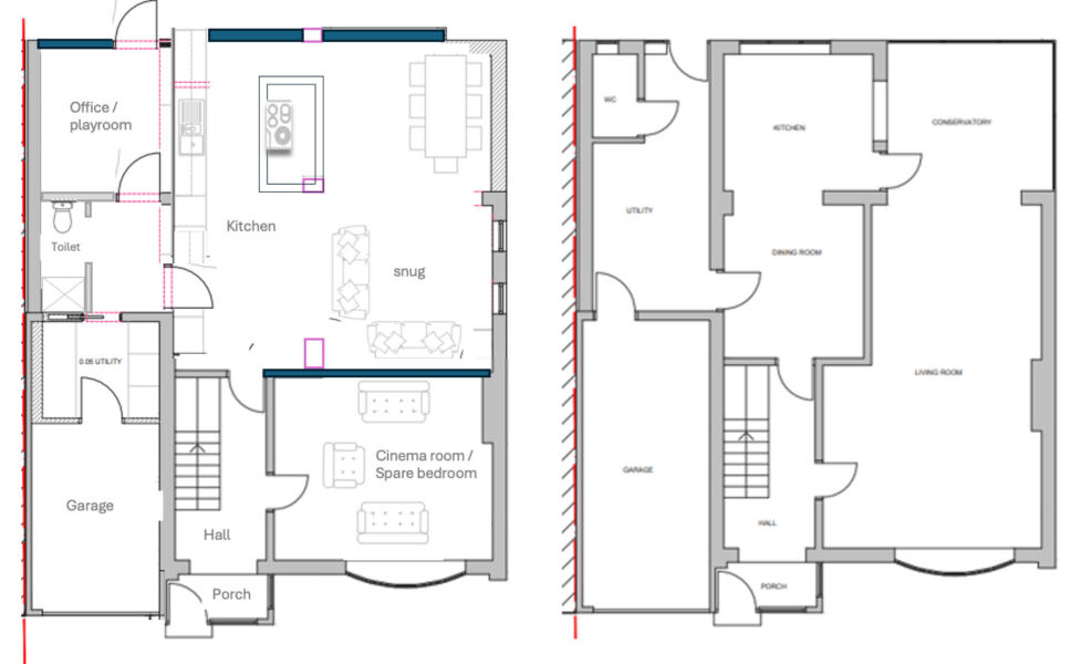 Downstairs floorplan help!