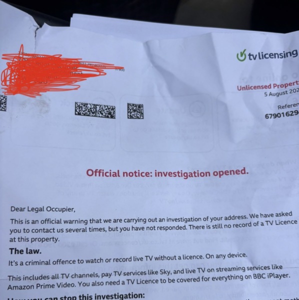 TV licence question