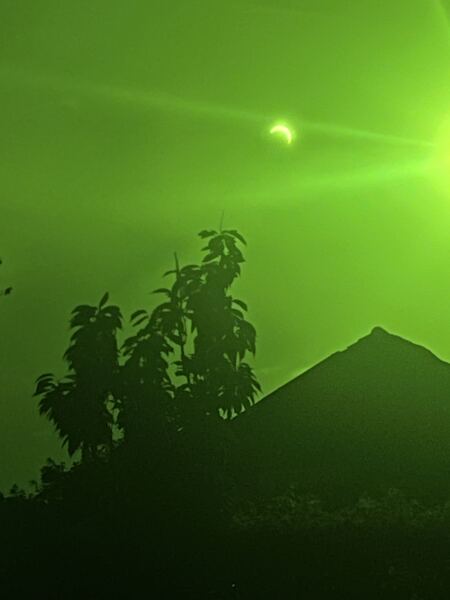 Solar eclipse this evening.