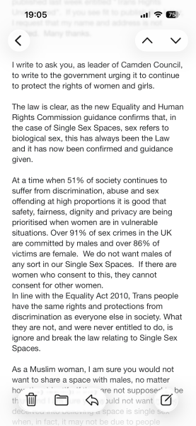 Letter in my local paper, my response