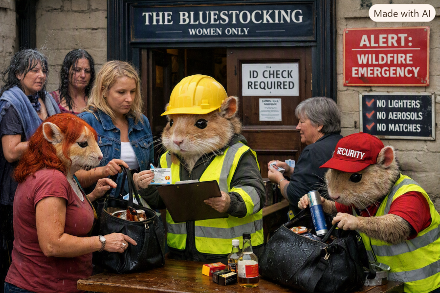 The Bluestocking Women's Pub, in which we wait excitedly for the next instalment of Gosie's adventures. Gosie, Glass and the Gerbils' Dilemma.