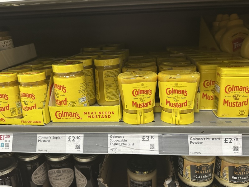 Feeling old after younger shoppers did not recognise Colman's mustard powder