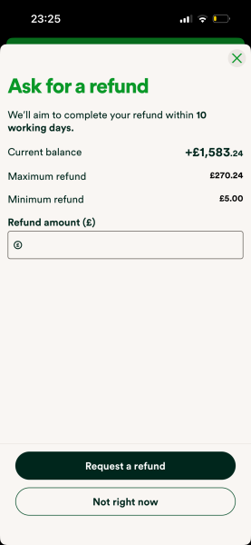 How much credit do you keep on your energy account?